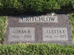  Luetta Irene <I>Collins</I> Critchlow