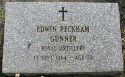 Gunner Edwin Peckham
