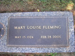  Mary Louise <I>Mize</I> Fleming