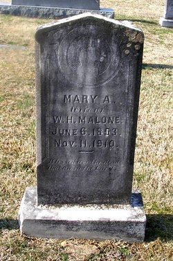 Mary Ann Malone (1853-1910) - Find a Grave Memorial