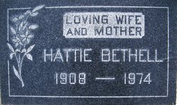  Hattie Edna <I>Farmer</I> Bethell