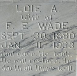 Ada Loie <I>Edge</I> Wade