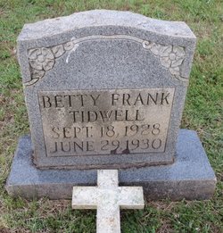 Betty Frank Tidwell (1928-1930)