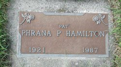  Phrana Pearl “Pat” <I>Clark</I> Hamilton