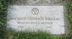  Gertrude <I>Clements</I> Williams