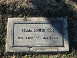  Velma Louise <I>Lackey</I> Rose