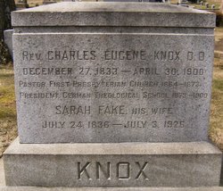 Rev Charles Eugene Knox