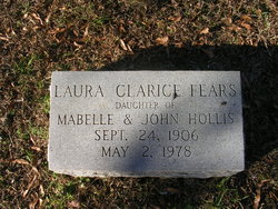  Laura Clarice <I>Hollis</I> Fears