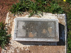  Sophia Ann <I>Terrell</I> Moore