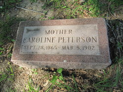  Caroline <I>Benson</I> Peterson