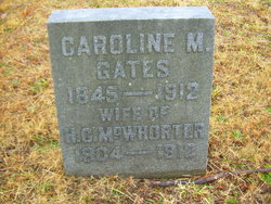  Caroline Matilda <I>Hutchins</I> McWhorter