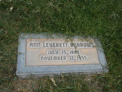  Ann Lou <I>Leverett</I> Burrows