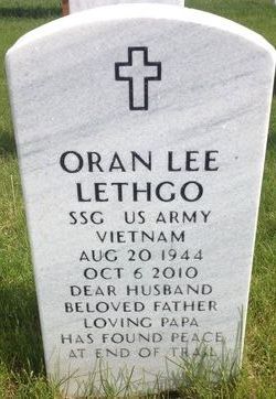  Oran Leroy “Lee” Lethgo