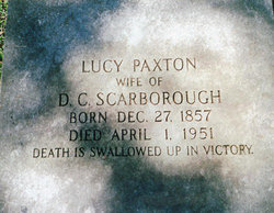  Lucy <I>Paxton</I> Scarborough