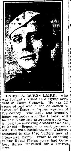 Cadet Archibald Burns Laird