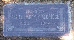 2LT Harry Y Aldridge