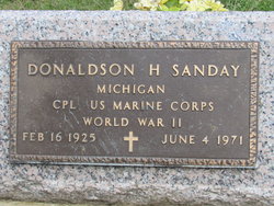 CPL Donaldson Hugh Sanday