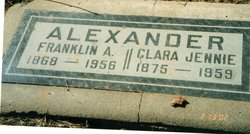 Clara Jennie <I>Goodhart</I> Alexander
