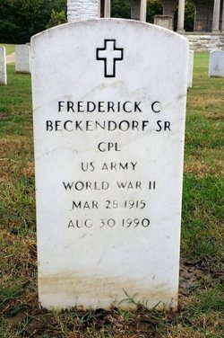 Corp Frederick C “Fred” Beckendorf Sr.