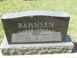 Mary Jane Morrison Bahnsen (1914-2007) – Find a Grave-äreminne