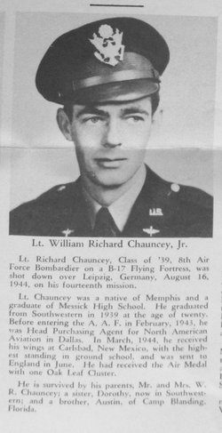 2Lt William Richard Chauncey Jr.