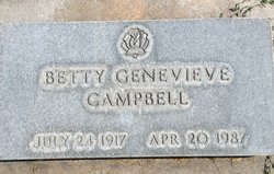  Betty Genevieve Campbell