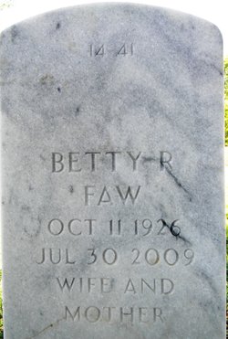 Betty Tate Faw (1926-2009)