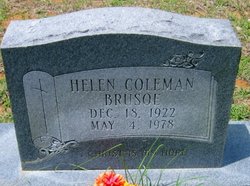  Helen <I>Coleman</I> Brusoe