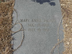 Mary Annie Posey Ranow 1902 1981 Find A Grave Memorial Browse the user profile and get inspired. find a grave