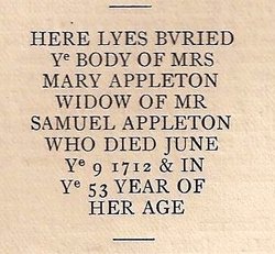  Mary Appleton