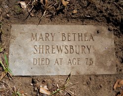  Mary Jane <I>Bethea</I> Shrewsbury