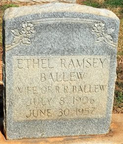  Annie Ethal <I>Ramsey</I> Ballew