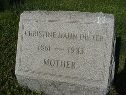  Christine Christiana <I>Hahn</I> Dieter