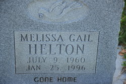 Melissa Gail Helton (1960-1996)