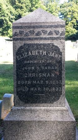 Elizabeth Jane Chrisman (1837-1837)
