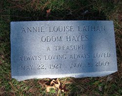 Annie Louise Lathan Hayes (1927-2009)