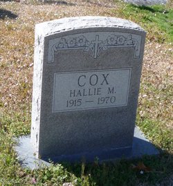  Hallie Mary <I>Elrod</I> Cox