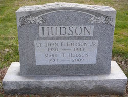 2Lt. John Frederick Hudson Jr.