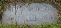  Bertha E <I>Cassidy</I> Hall