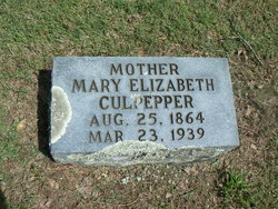 Mary Elizabeth Michaux Culpepper (1864-1939)
