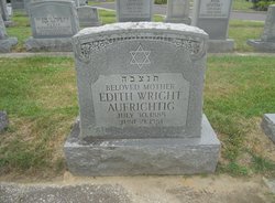 Edith <I>Wright</I> Aufrichtig