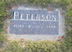  Alice Mathilda <I>Aune</I> Peterson