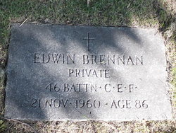 Pte Edwin Brennan