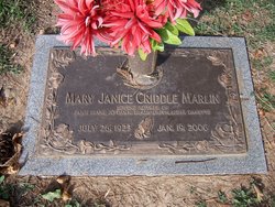 Mary Janice Criddle Marlin (1923-2006)