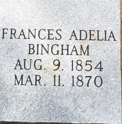  Frances Adelia Bingham