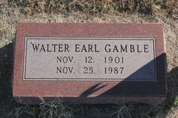  Walter Earl Gamble Sr.
