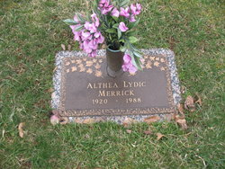  Althea L. <I>Lydic</I> Merrick