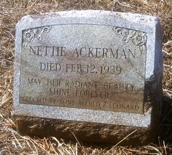  Jeanette “Nettie” Ackerman