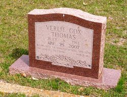  Verlie <I>Cox</I> Thomas