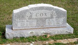  Mary Louise <I>Willson</I> Cox